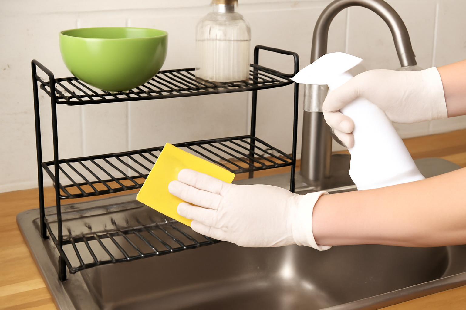 Küchen-Spülenregal richtig reinigen – So bleibt dein Regal hygienisch und sauber