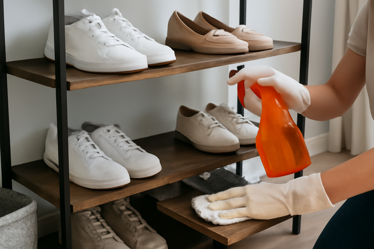 Schuhregal richtig reinigen – So bleibt dein Regal sauber und ordentlich
