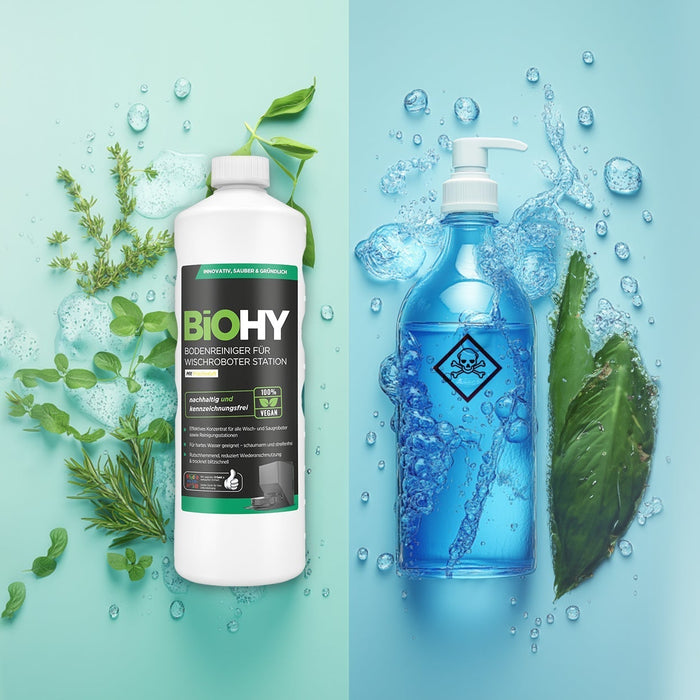 Bio vs. Chemie: Welches Reinigungsmittel ist am besten für deinen Wischroboter?