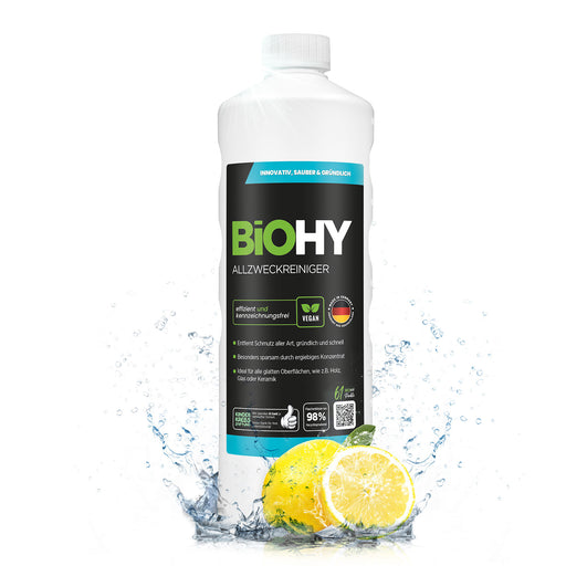 BiOHY Allzweckreiniger, 1 Liter Konzentrat für Fliesen, Keramik und lackierte Möbel