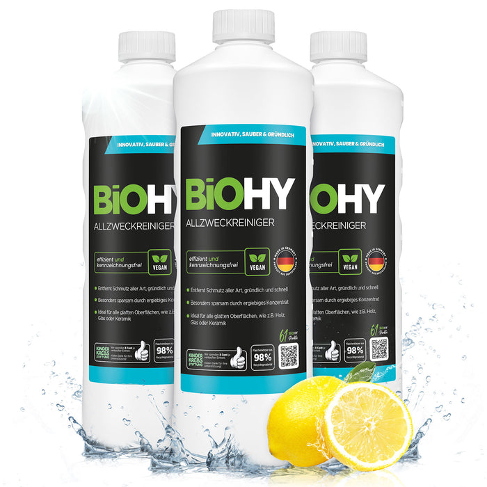 BiOHY Allzweckreiniger Konzentrat – 3er-Pack (3 x 1 Liter)