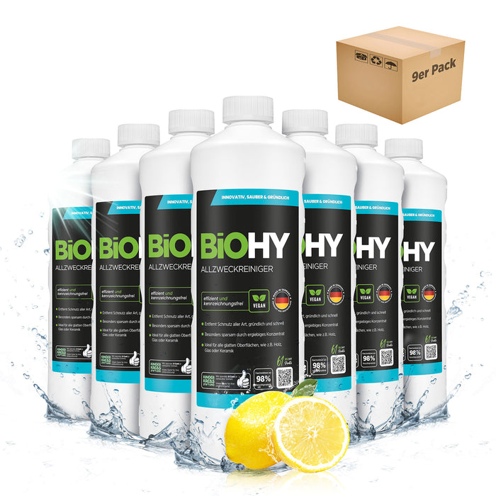 BiOHY Allzweckreiniger Konzentrat – 9er-Pack (9 x 1 Liter)