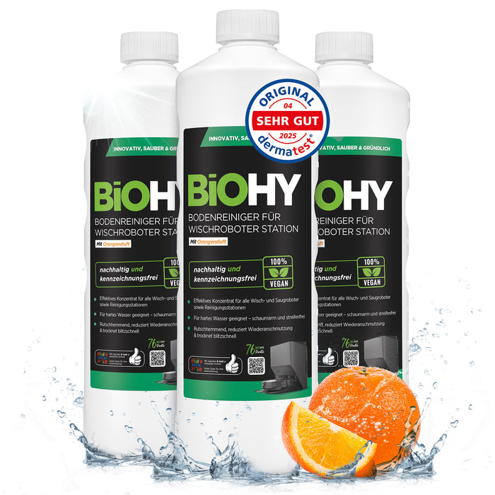 BiOHY Bodenreiniger Wischroboter Station Frischeduft