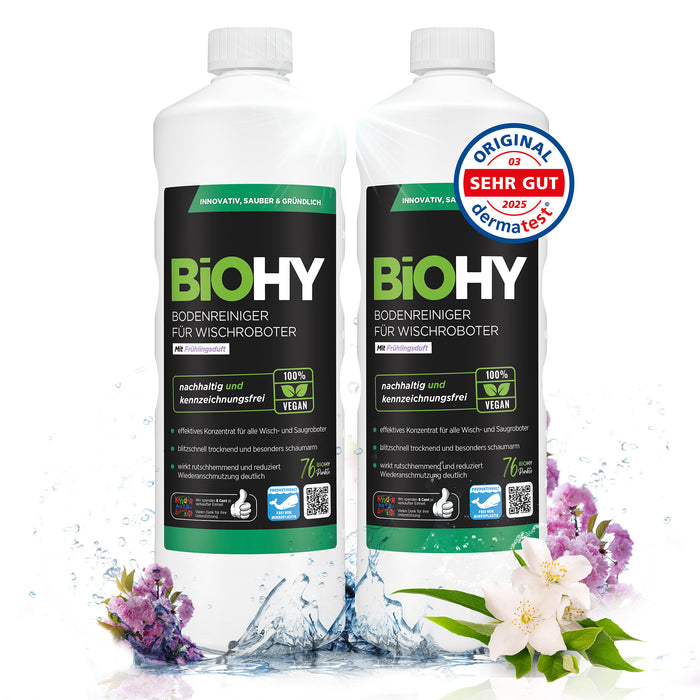 BiOHY Bodenreiniger für Wischroboter mit Frühlingsduft