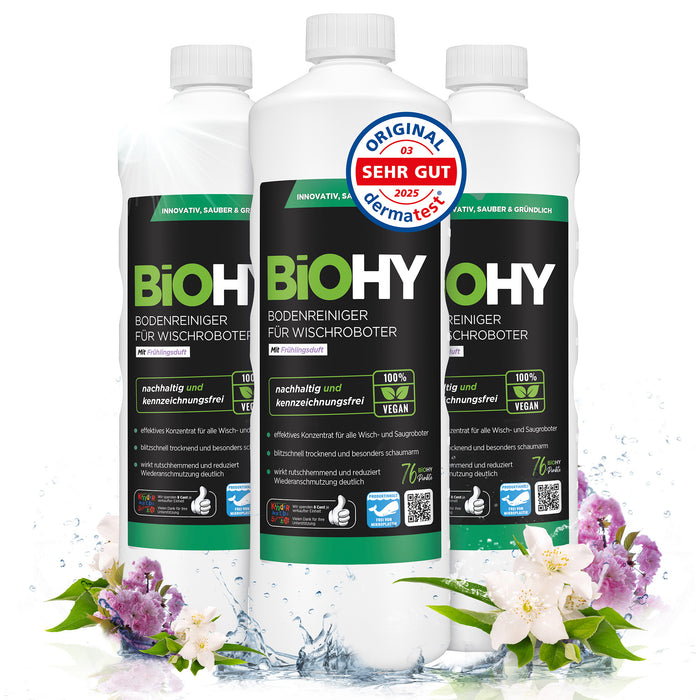 BiOHY Bodenreiniger für Wischroboter mit Frühlingsduft