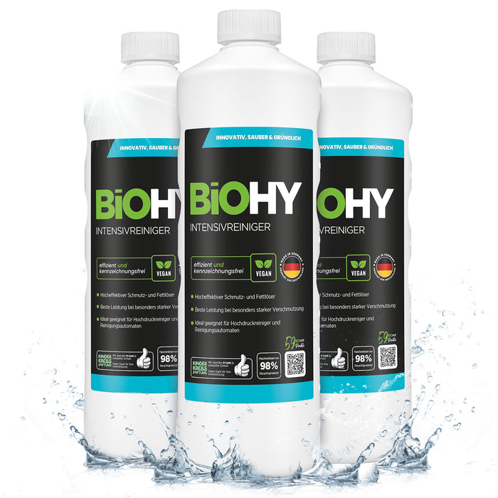 BiOHY Intensivreiniger im 3er-Pack – 3 x 1 Liter ergiebiges Konzentrat
