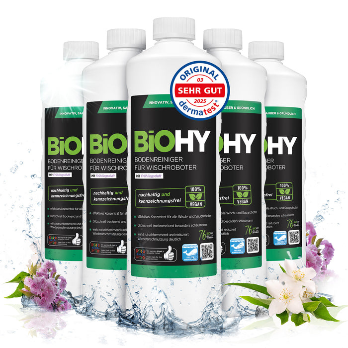BiOHY Bodenreiniger für Wischroboter mit Frühlingsduft