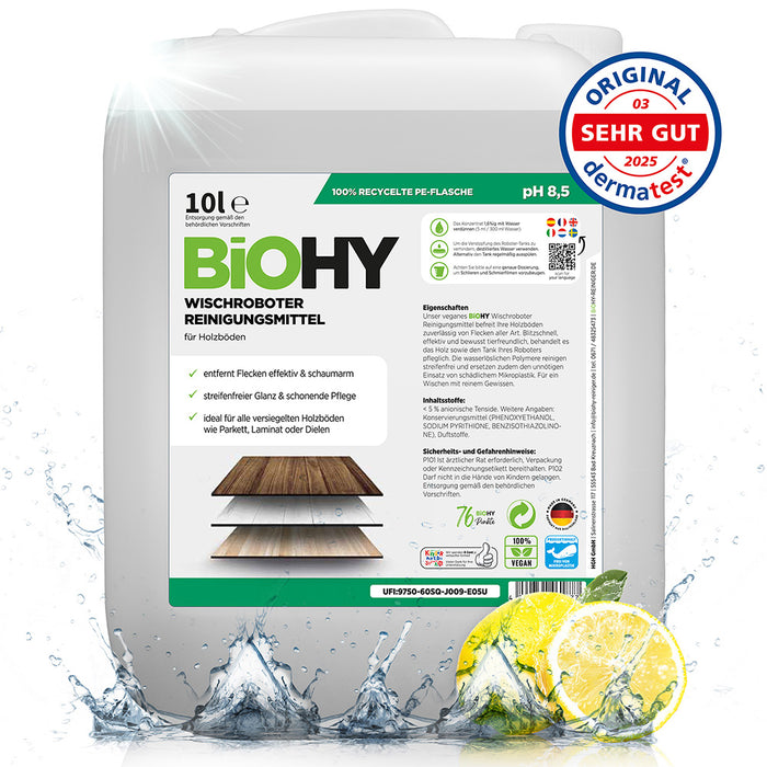 BiOHY Wischroboter Reinigungsmittel für Holzböden