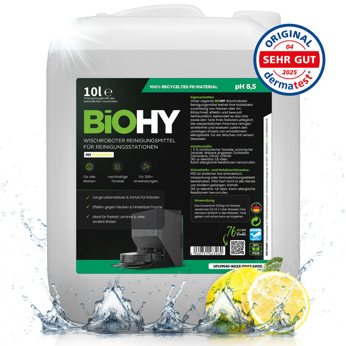 BiOHY Wischroboter Reiniger für Reinigungsstationen