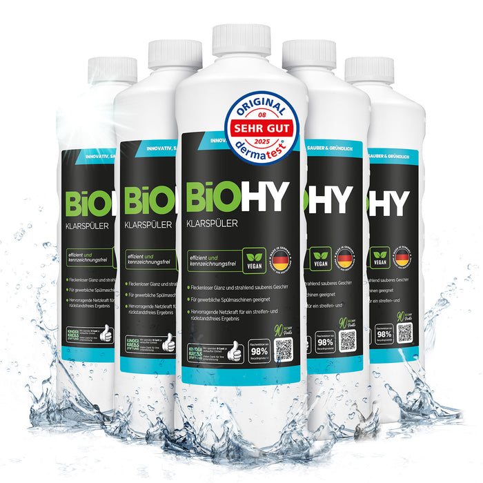 BiOHY Klarspüler im 6er-Pack – 6 x 1 Liter Vorteilspaket