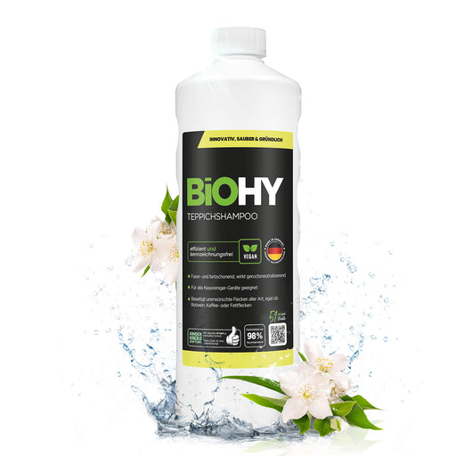BiOHY Teppichshampoo 1 Liter – Konzentrat für Teppiche, Läufer und Auslegware