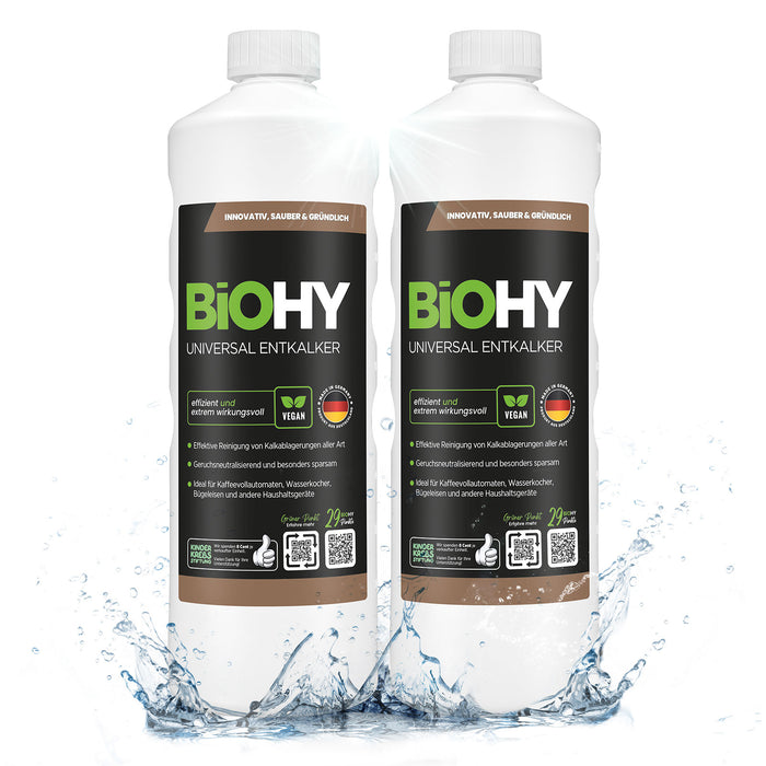 BiOHY Universal Entkalker im 2er-Pack (2 x 1 Liter)