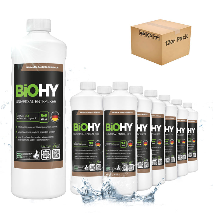 BiOHY Universal Entkalker im 12er-Pack (12 x 1 Liter)