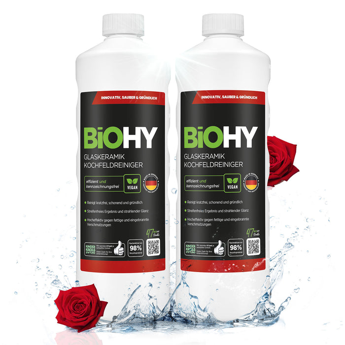 BiOHY Kochfeldreiniger – Produktflasche mit Etikett
