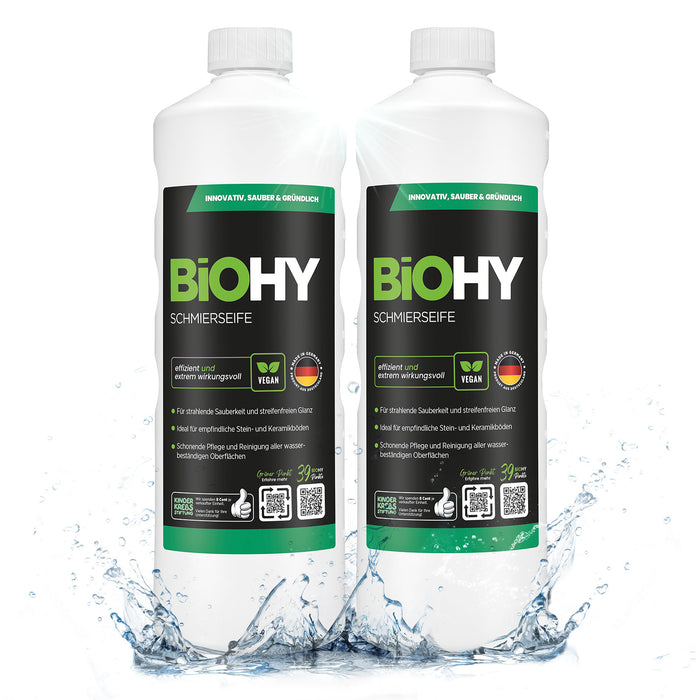 BiOHY Schmierseife im 2er-Pack – 2 x 1 Liter Konzentrat