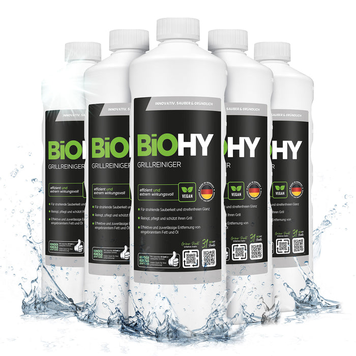 BiOHY Grillreiniger im 6er-Pack – 6 x 1 Liter Vorratspack