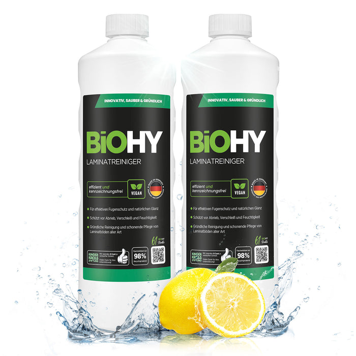 BiOHY Laminatreiniger im 2er-Pack (2 x 1 Liter)