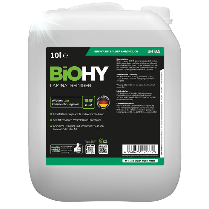 BiOHY Laminatreiniger im 10er-Pack (10 x 1 Liter)