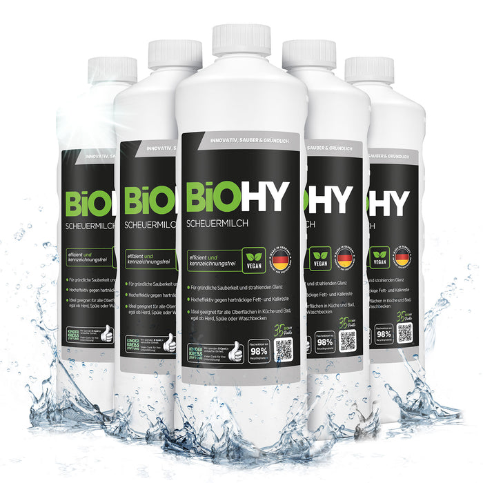 BiOHY Scheuermilch im 6er-Pack (6 x 1 Liter)