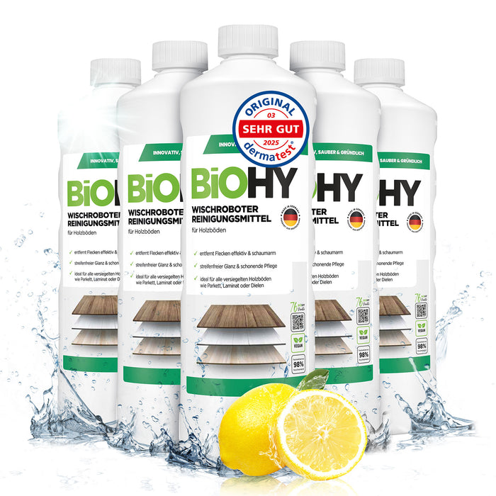 BiOHY Wischroboter-Reiniger schonend für Parkett & Dielen