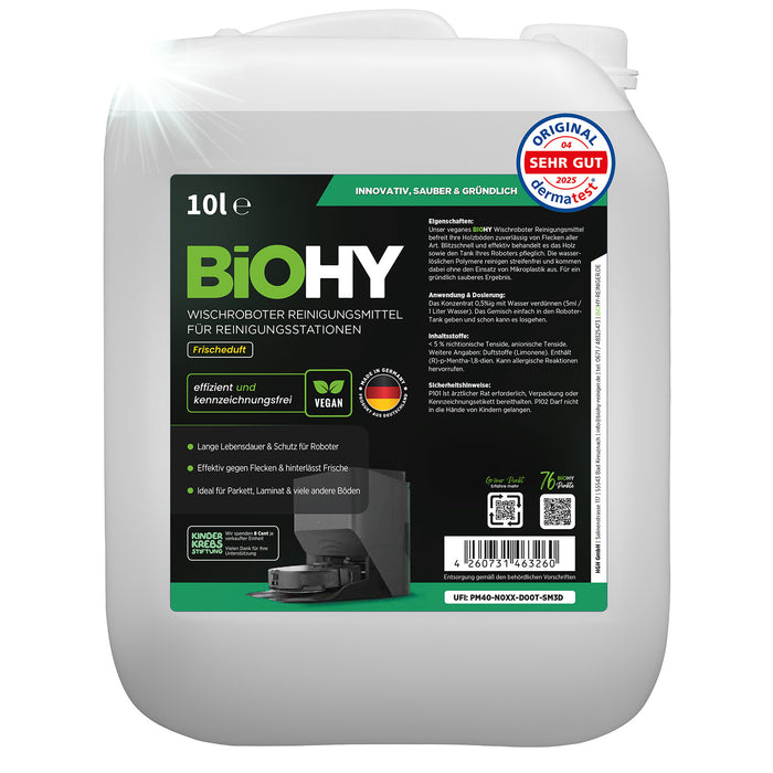 BiOHY Stationsreiniger für Wischroboter – geeignet für Roborock, Dreame, MOVA und Ecovacs
