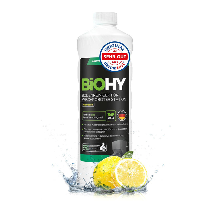 BiOHY Bodenreiniger für Wischroboter-Stationen mit Frischeduft, 1-Liter-Flasche