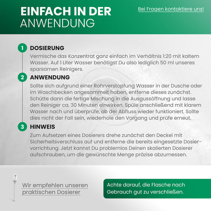 BiOHY Abflussreiniger – vegan & Made in Germany (Inhaltsstoffe)