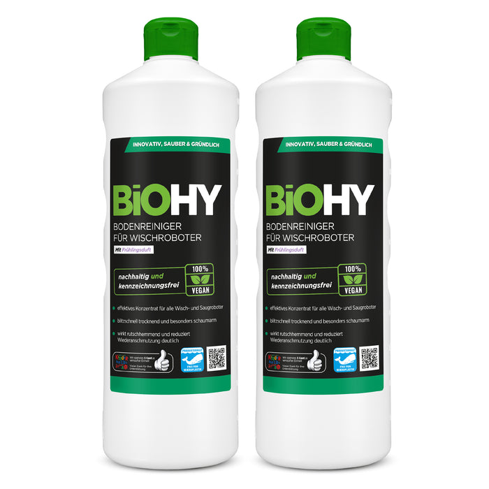 BiOHY Bodenreiniger für Wischroboter mit Dosierer