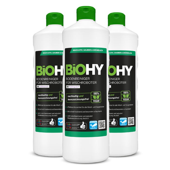 BiOHY Bodenreiniger für Wischroboter mit Dosierer
