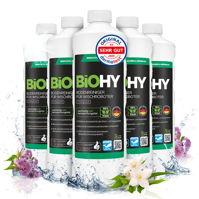 BiOHY Bodenreiniger für Wischroboter mit Frühlingsduft