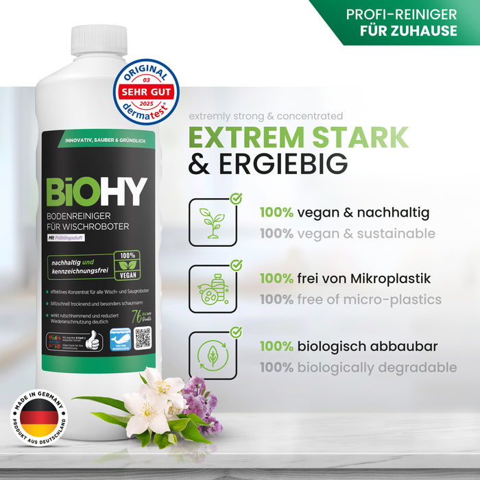 BiOHY Bodenreiniger für Wischroboter mit Frühlingsduft