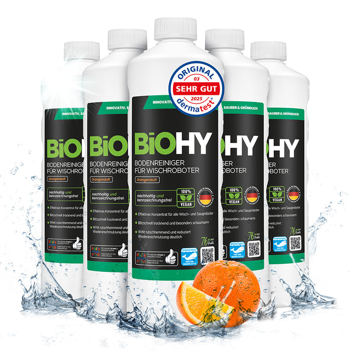 BiOHY Nettoyant sols pour robots de nettoyage, Nettoyant bio, Entretien des sols, Nettoyant sols non moussant