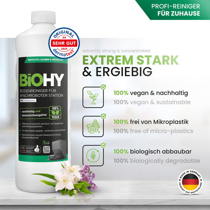 BiOHY Bodenreiniger Wischroboter Station Frühlingsduft