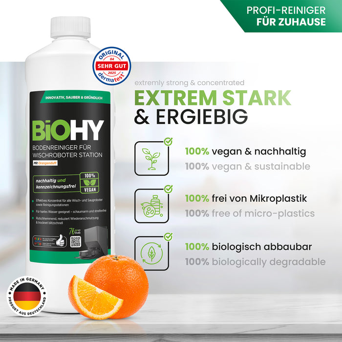 BiOHY Bodenreiniger Wischroboter Station Orangenduft