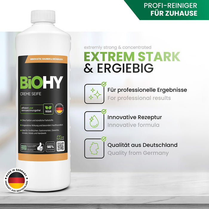 BiOHY Creme Seife – Produktvorteile & Dosierung im Überblick