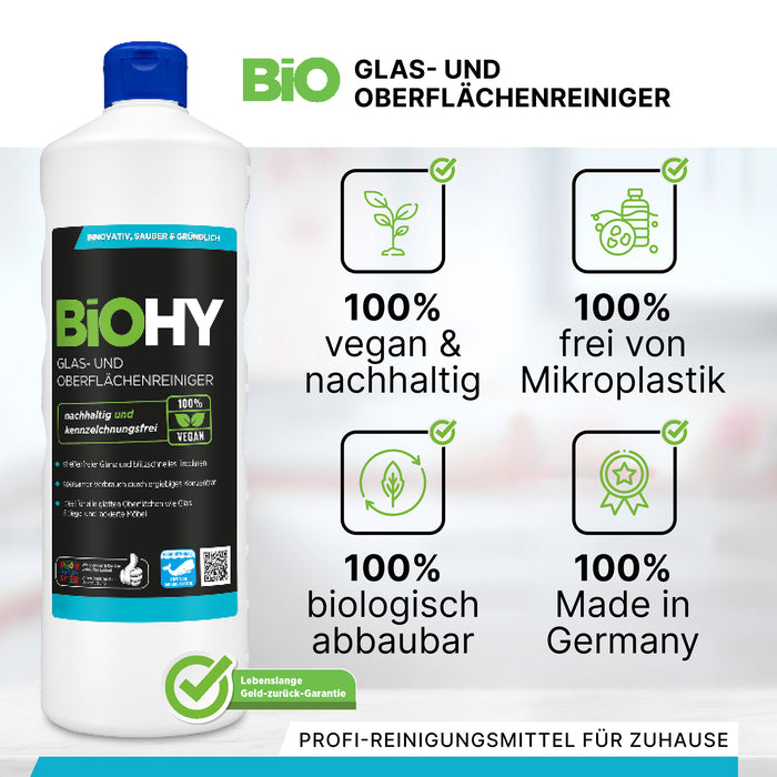 BiOHY Glas- und Oberflächenreiniger im 10-Liter-Kanister