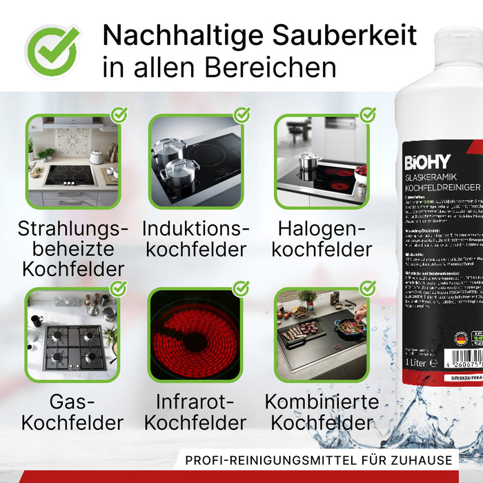 BiOHY Glaskeramik Kochfeldreiniger im 10-Liter-Kanister