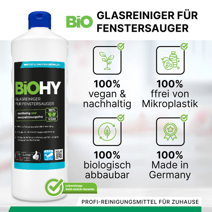 BiOHY Glasreiniger für Fenstersauger
