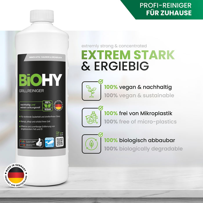 BiOHY Grillreiniger 10L (B2B) – löst eingebranntes Fett (Konzentrat & vegan)