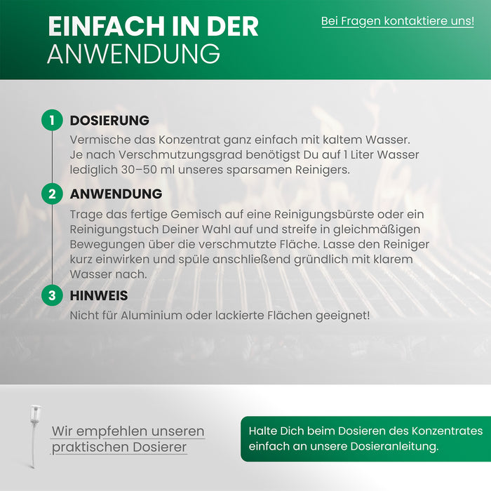 BiOHY Grillreiniger 10L (B2B) – löst eingebranntes Fett (Produktflasche)