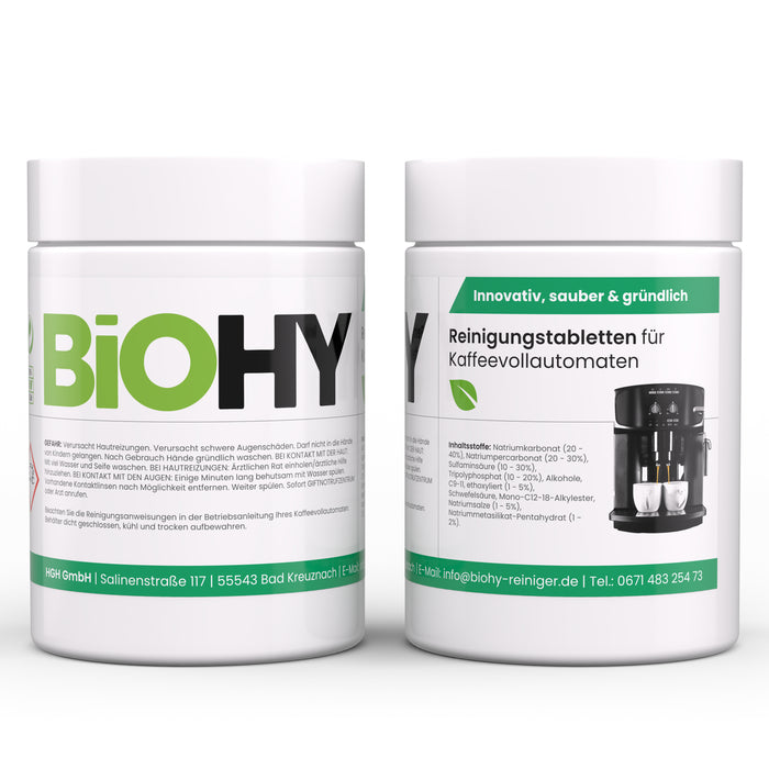 BiOHY Reinigungstabletten für Kaffeevollautomaten