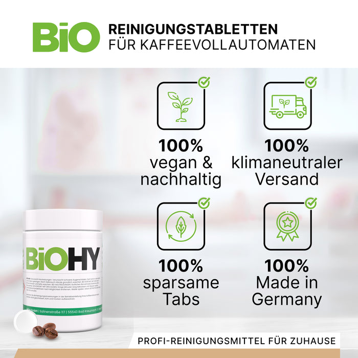 BiOHY Reinigungstabletten für Kaffeevollautomaten