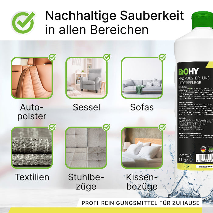 BiOHY KFZ Polster- und Lederpflege im 10-Liter-Kanister