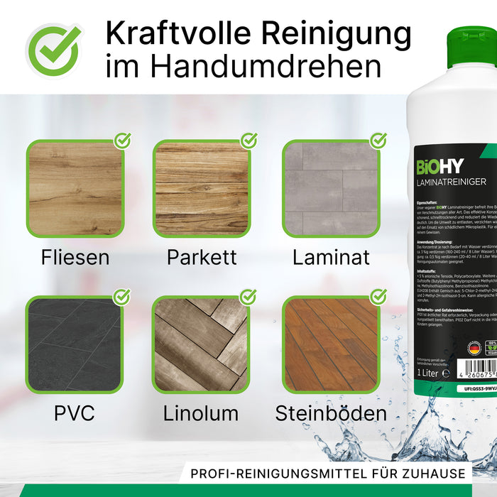 BiOHY Laminatreiniger im 10-Liter-Kanister