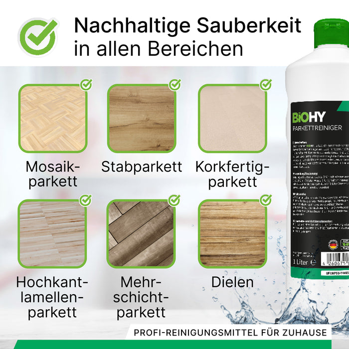 BiOHY Parkettreiniger im 10-Liter-Kanister