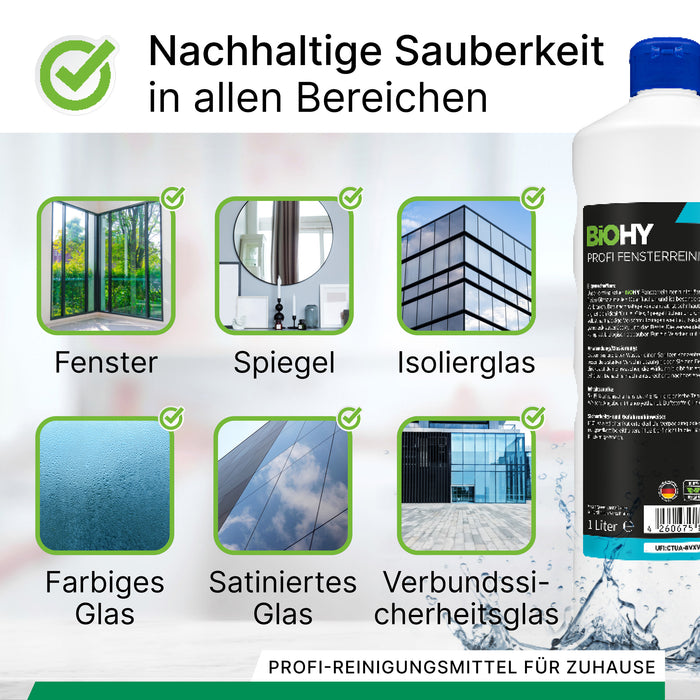 BiOHY Profi Fensterreiniger im 10-Liter-Kanister