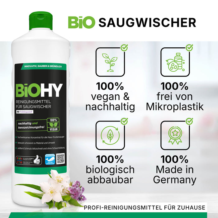 BiOHY Reiniger Saugwischer 10L mit Frühlingsduft
