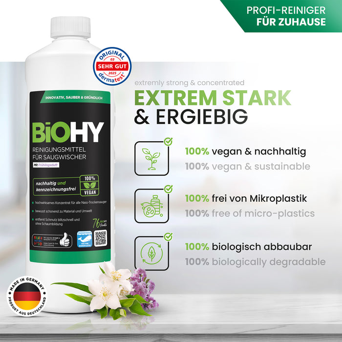 BiOHY Reiniger Saugwischer 10L mit Frühlingsduft