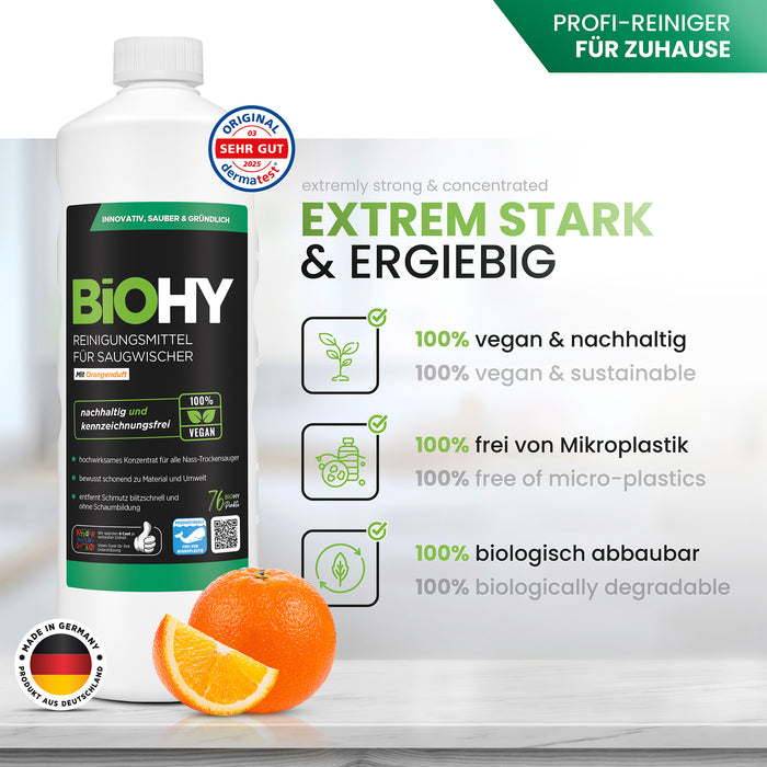 BiOHY Reiniger für Saugwischer mit Orangenduft
