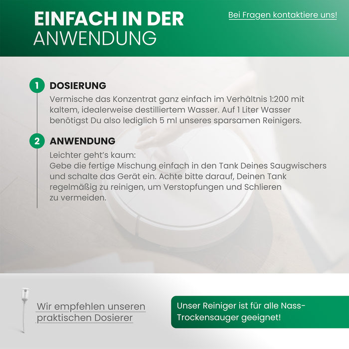 BiOHY Reinigungsmittel für Saugwischer